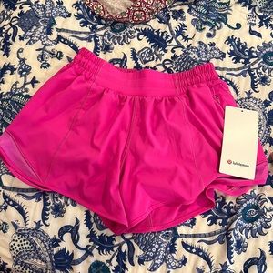 NWT Pow Pink Hotty Hot Lululemon Shorts